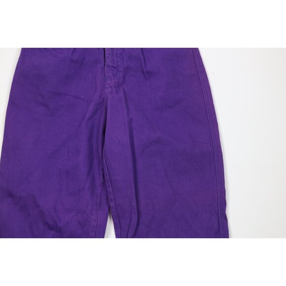 Deadstock Vintage 90s Streetwear Mens 31x34 Baggy Fit Skateboard Jeans Purple - Picture 3 of 11
